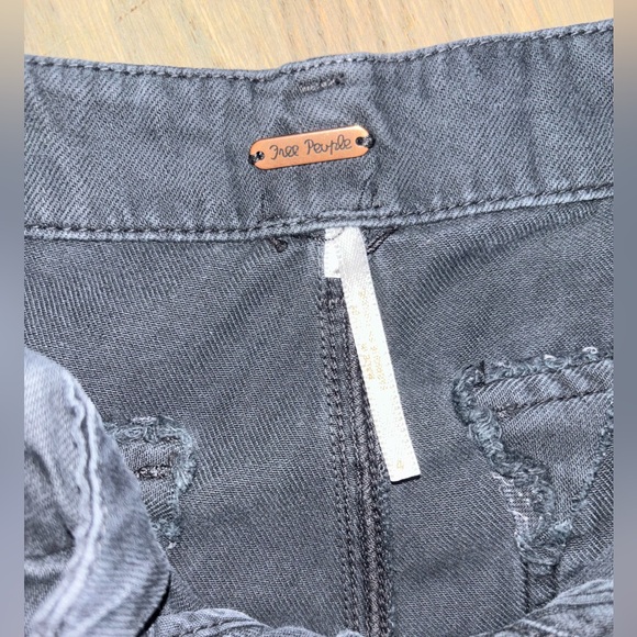 FREE PEOPLE Tahiti Cargo Pants Jeans Size 4 Navy Blue - Picture 8 of 9